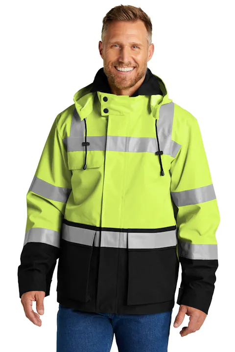 CornerStone CSJ502 ANSI 107 Class 3 Waterproof Ripstop 3-In-1 Parka