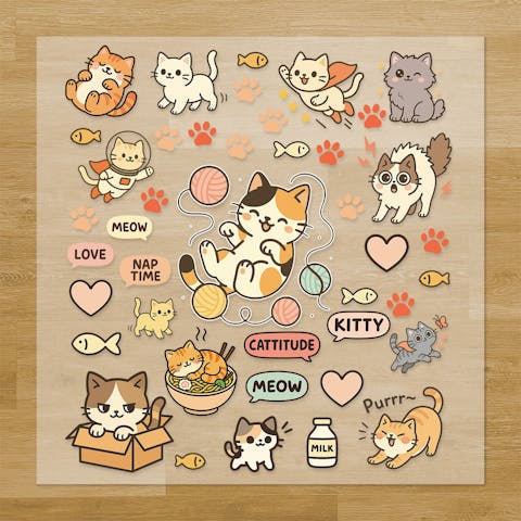 Cats Pressables Pack
