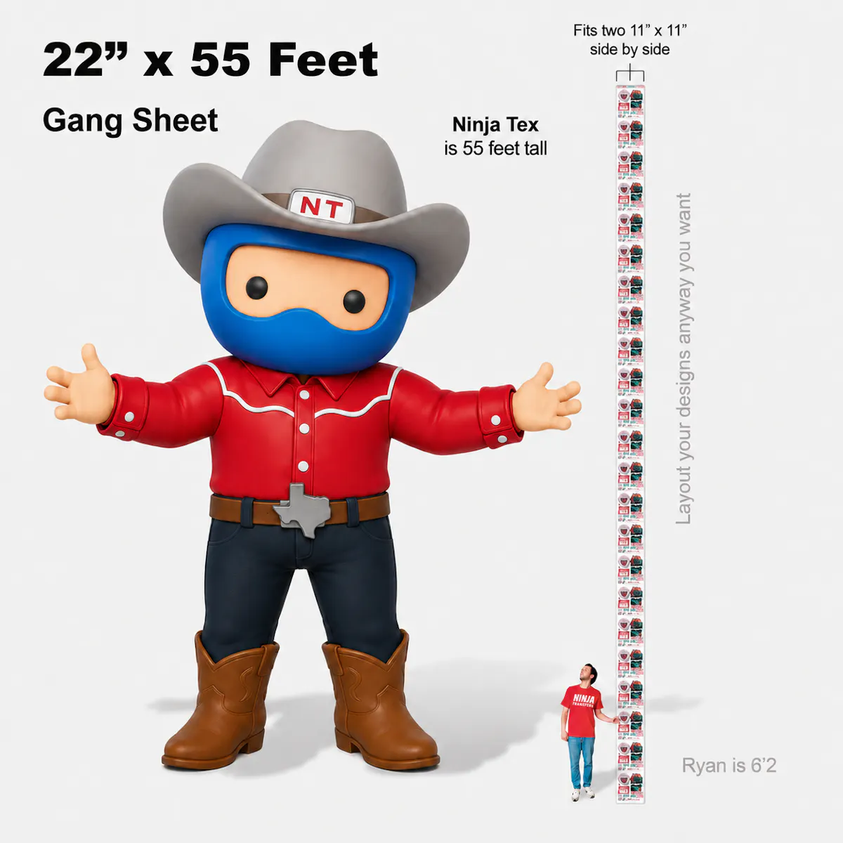 The 55-foot Gang Sheet