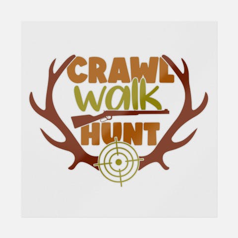 Crawl Walk Hunt Orange