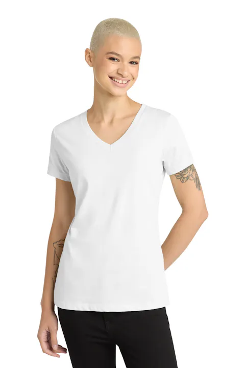 District DM1170L Women's Perfect Weight V-Neck Tee