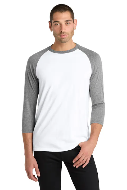 District DM136 Perfect Tri 3/4-Sleeve Raglan
