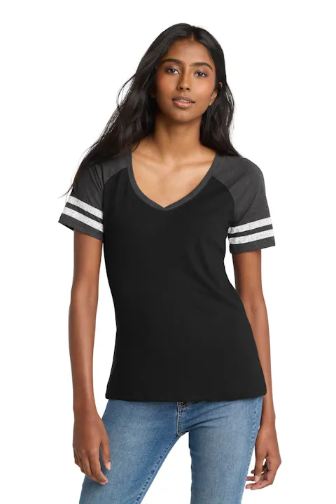 District DM476 Women's Game V-Neck Tee