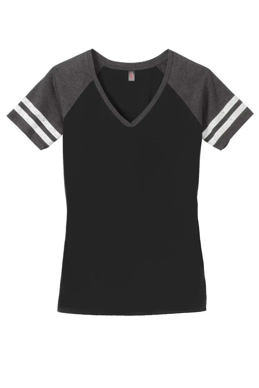 District DM476 Women's Game V-Neck Tee