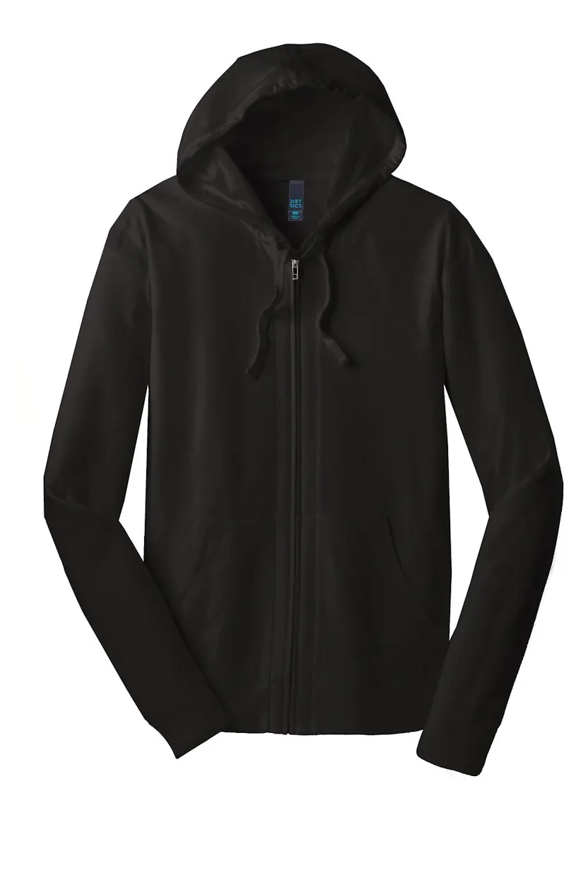 District DT1100 Jersey Full-Zip Hoodie
