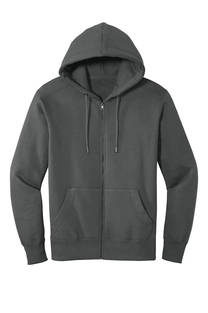 District DT1103 Perfect Weight  Fleece Full-Zip Hoodie