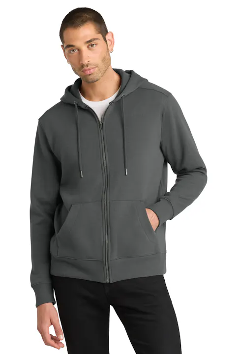 District DT1103 Perfect Weight  Fleece Full-Zip Hoodie