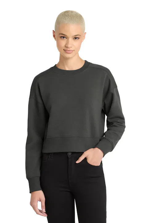 District DT1105 Women's Perfect Weight  Fleece Cropped Crew