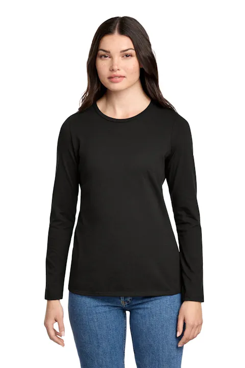 District DT110 Women's Perfect Blend CVC Long Sleeve Tee