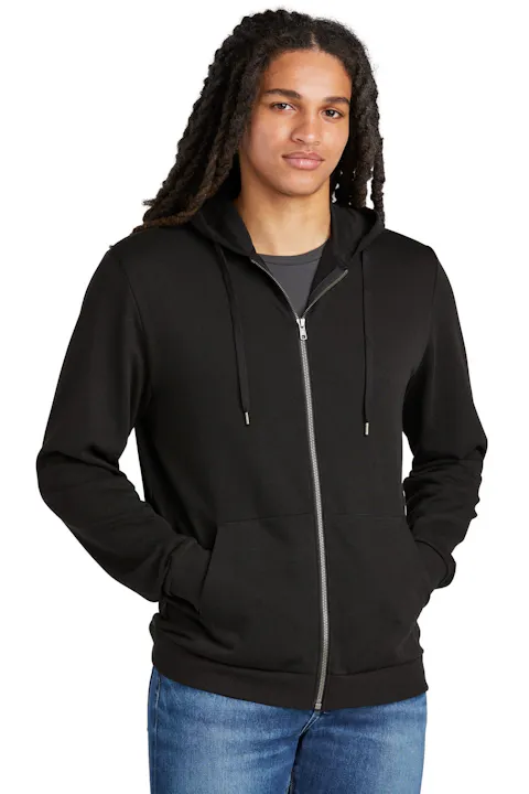 District DT1302 Perfect Tri Fleece Full-Zip Hoodie