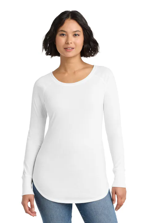 District DT132L Women's Perfect Tri  Long Sleeve Tunic Tee