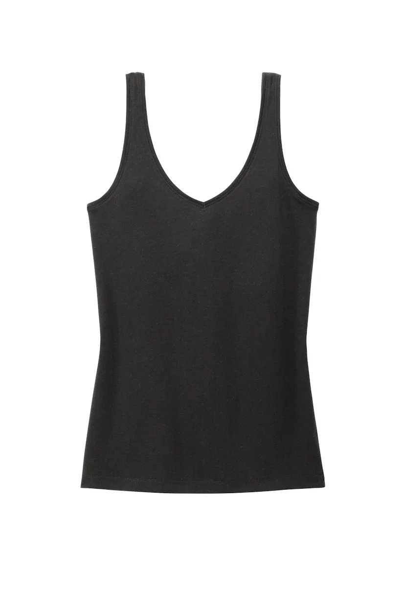 District DT154 Women's Perfect Blend CVC V-Neck Tank