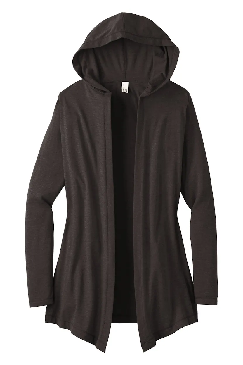District DT156 Women's Perfect Tri  Hooded Cardigan