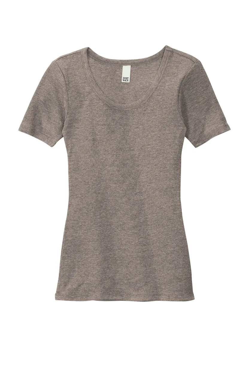 District DT6020 Women's V.I.T.Rib Scoop Neck Tee