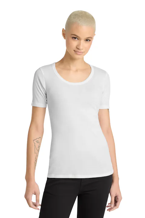 District DT6020 Women's V.I.T.Rib Scoop Neck Tee