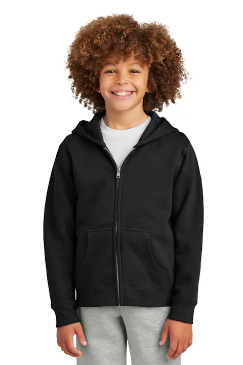 District DT6102Y Youth V.I.T. Fleece Full-Zip Hoodie