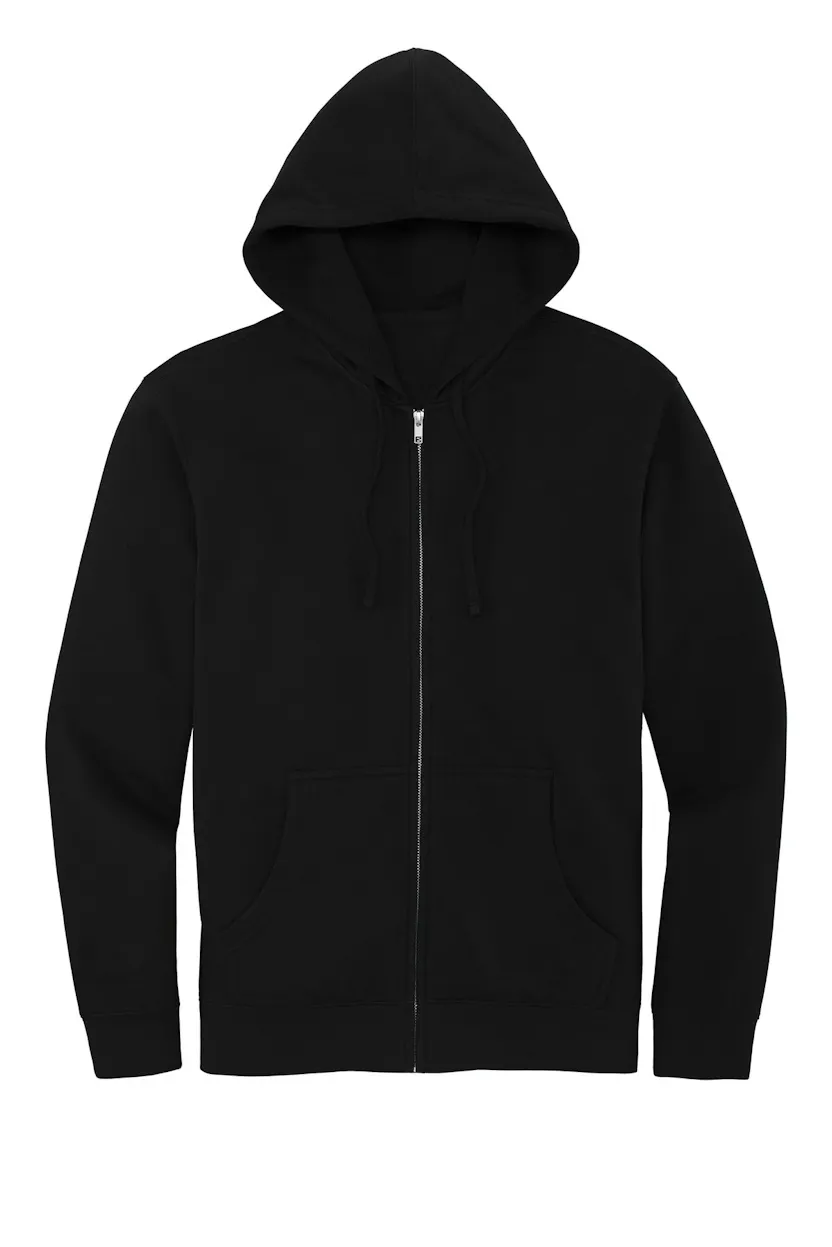 District DT6102 V.I.T.Fleece Full-Zip Hoodie