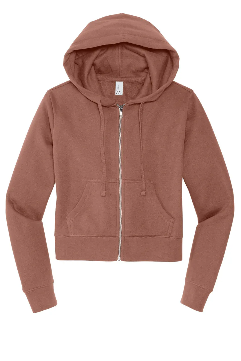 District DT6103 Women's V.I.T. Fleece Full-Zip Hoodie