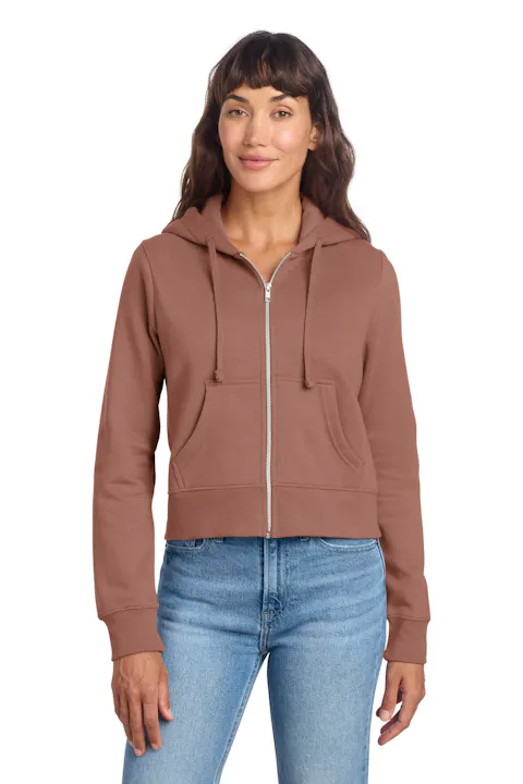 District DT6103 Women's V.I.T. Fleece Full-Zip Hoodie