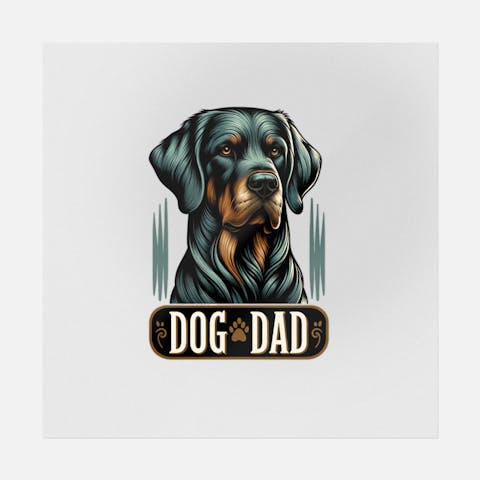 Arte digital de papá perro