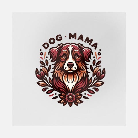 Arte del tatuaje de la mamá del perro