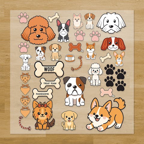 Dogs Pressables Pack