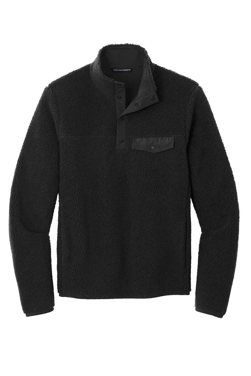 Port Authority F140 Camp Fleece Snap Pullover