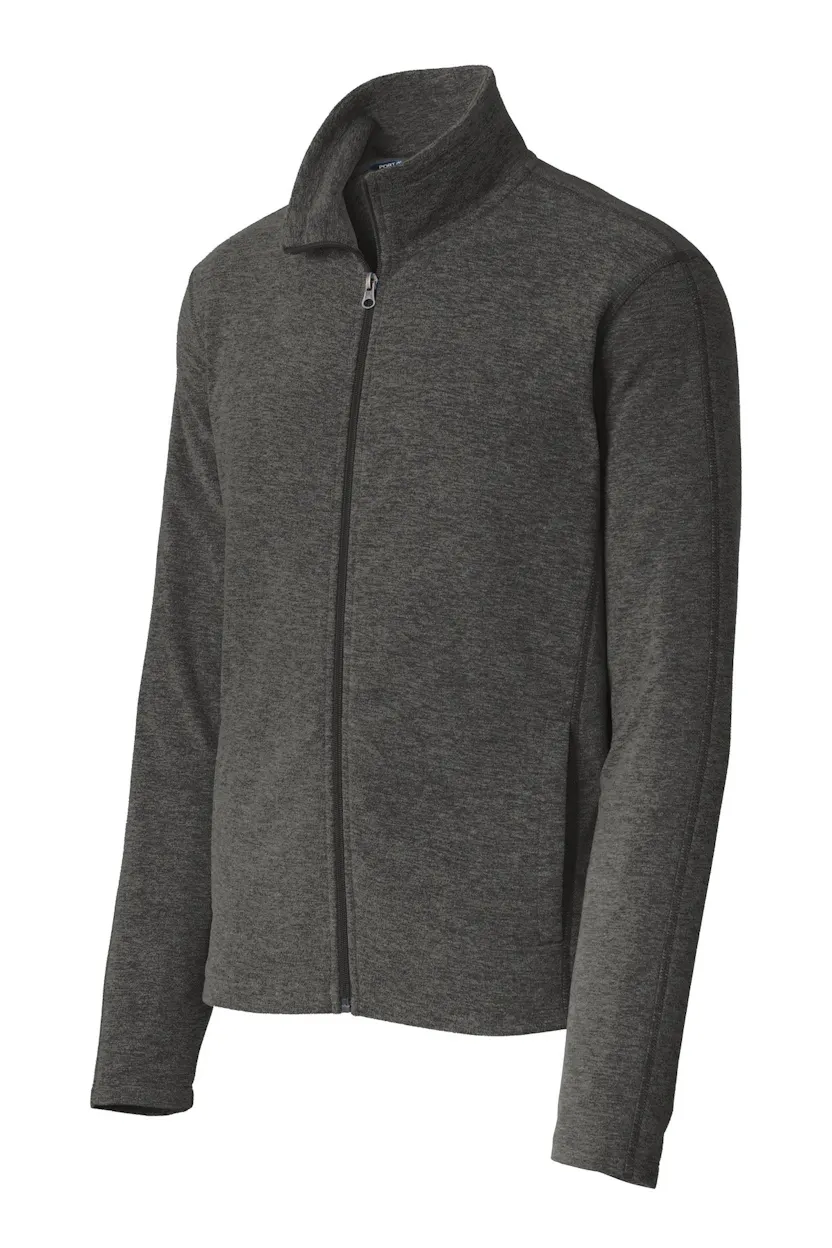 Port Authority F235 Heather Microfleece Full-Zip Jacket