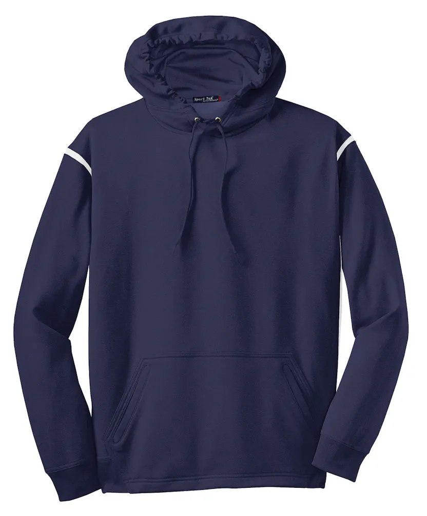 Sport-Tek F246 Tech Fleece Colorblock Hooded Sweatshirt