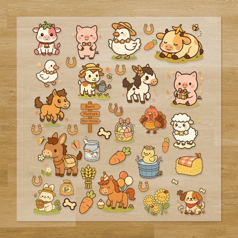 Farm Animals Pressables Pack
