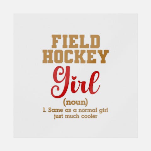 Field Hockey Girl Description