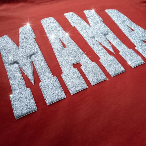 3D Glitter Puff Transfers - 1 Color Print