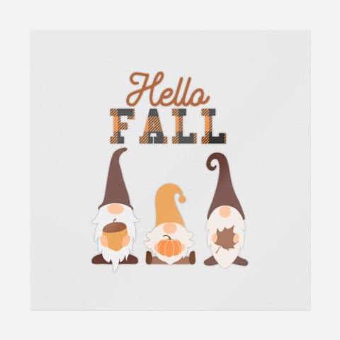 Gnomes Hello Fall