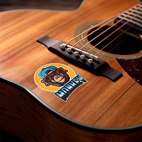 Custom Guitar Sticker Custom Stickers | Buy Vibrant & Durable Custom Stickers In Bulk