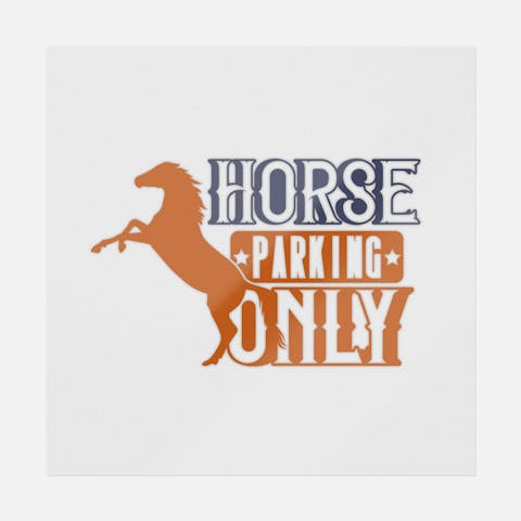 Horse Parking Only