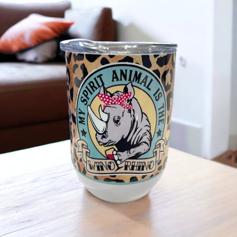 12oz Sublimation Wine Tumbler