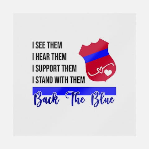 I Stand With The Blue