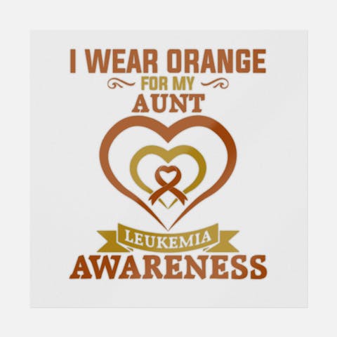 I Wear Orange For My Aunt