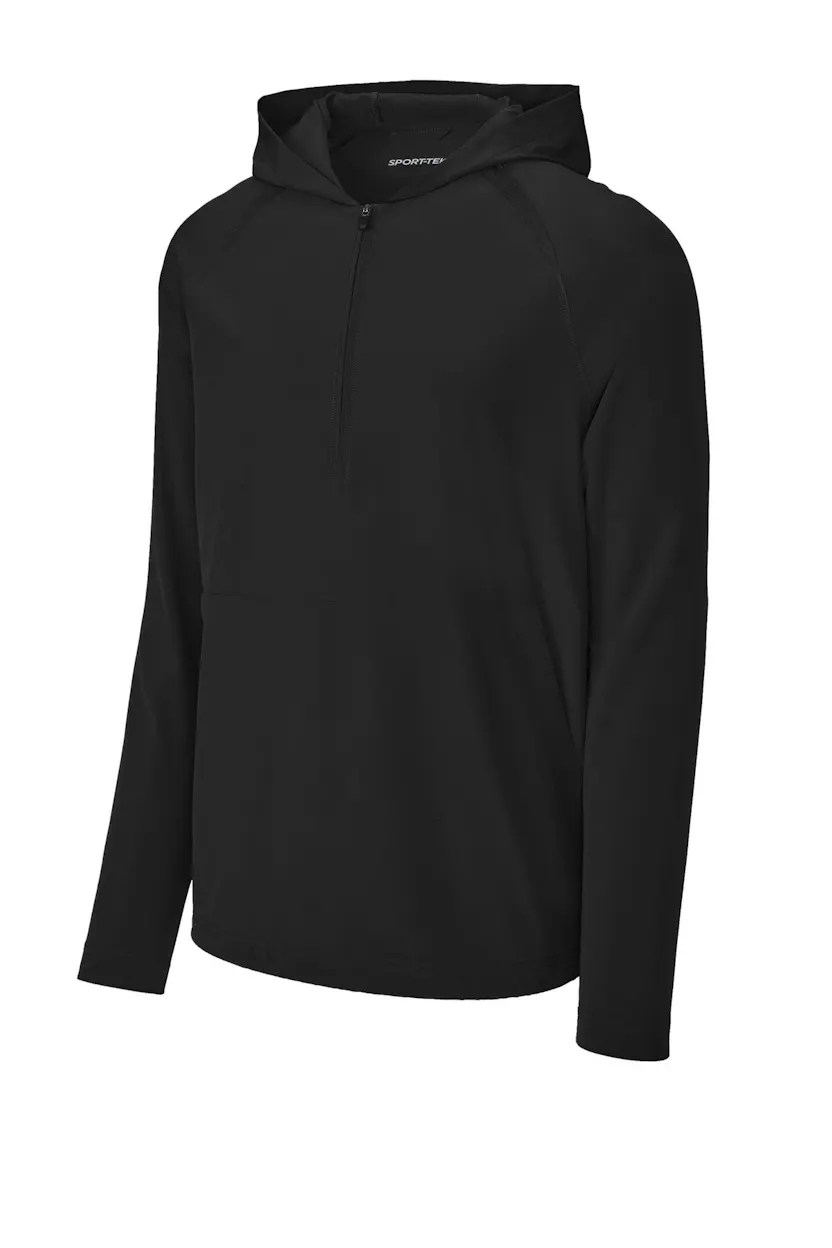 Sport-Tek JST488 Repeat 1/2-Zip Long Sleeve Hooded Jacket