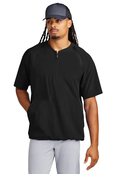 Sport-Tek JST489 Repeat 1/2-Zip Short Sleeve Jacket