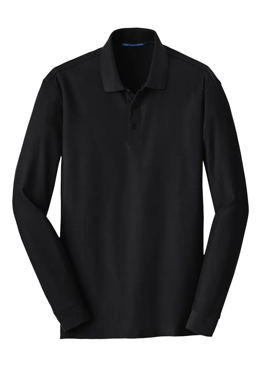 Port Authority K100LS Long Sleeve Core Classic Pique Polo