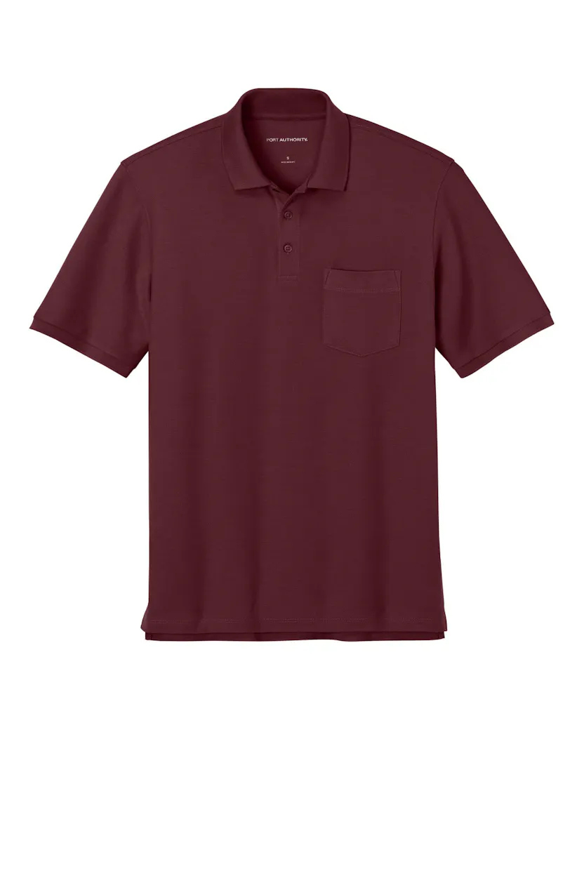 Port Authority K200P Wearever Signature Pique Pocket Polo