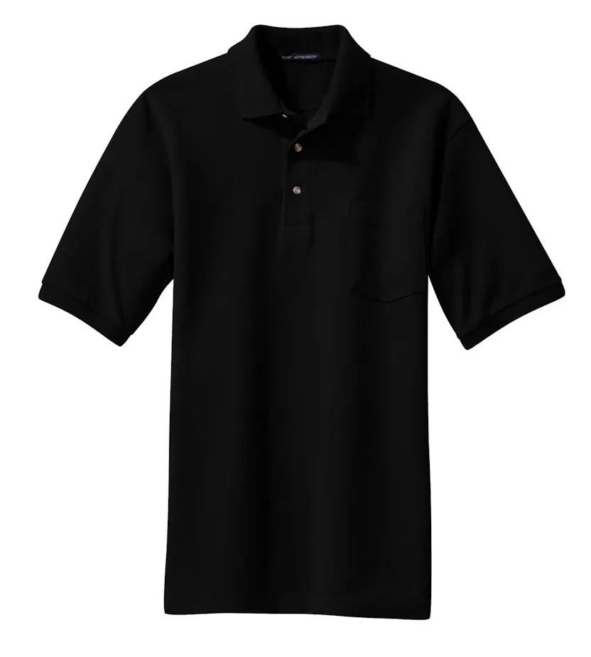 Port Authority K420P Heavyweight Cotton Pique Polo with Pocket