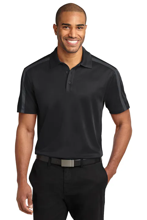 Port Authority K547 Silk Touch Performance Colorblock Stripe Polo