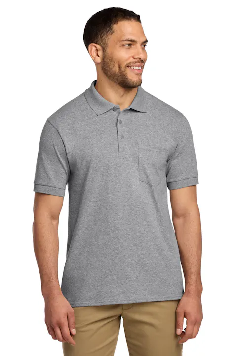 Port & Co KP55P Core Blend Jersey Knit Pocket Polo