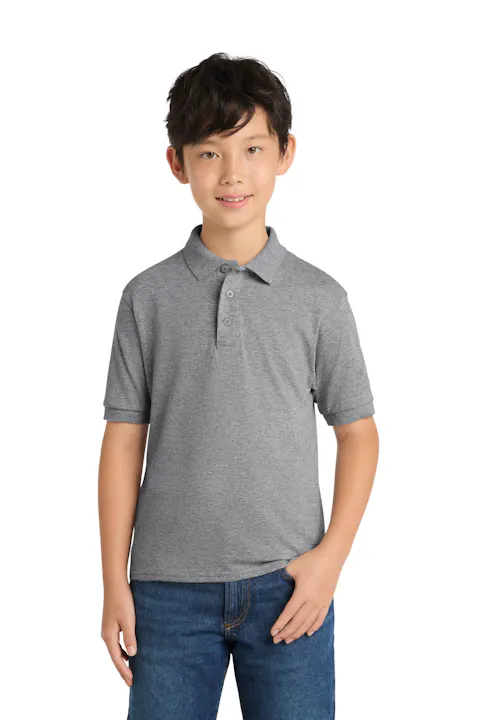 Port & Co KP55Y Youth Core Blend Jersey Knit Polo