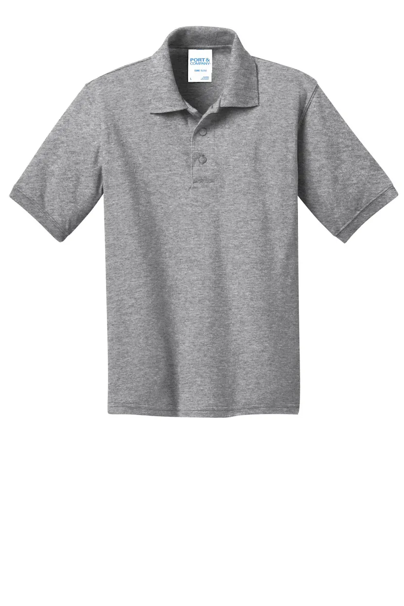 Port & Co KP55Y Youth Core Blend Jersey Knit Polo