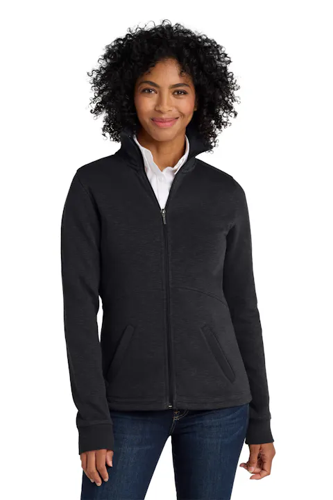 Port Authority L293 Women's Slub Fleece Full-Zip Jacket