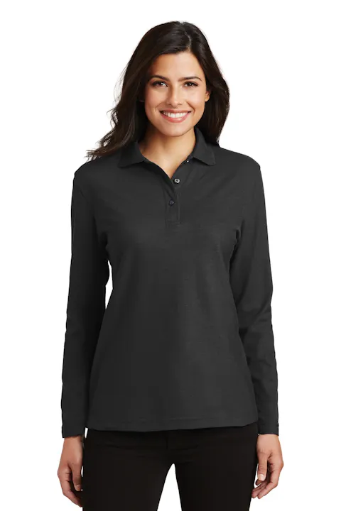 Port Authority L500LS Women's Silk Touch Long Sleeve Polo