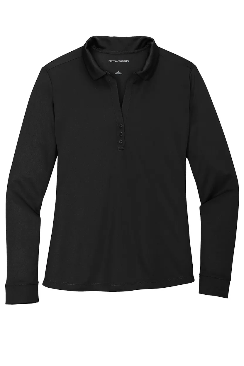 Port Authority L540LS Women's Silk Touch   Performance Long Sleeve Polo
